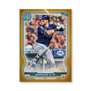 Kevin Kiermaier 2020 Gypsy Queen Base Card Poster Gold Ed. # to 1- artbble-pos-20gqbb-1379-gold-s