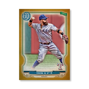 Rougned Odor 2020 Gypsy Queen Base Card Poster Gold Ed. # to 1- artbble-pos-20gqbb-1387-gold-s