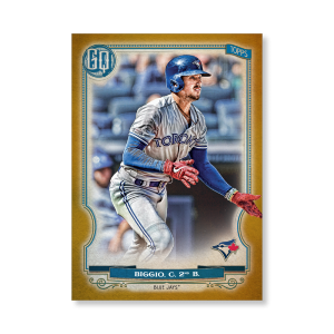 Cavan Biggio 2020 Gypsy Queen Base Card Poster Gold Ed. # to 1- artbble-pos-20gqbb-1391-gold-s