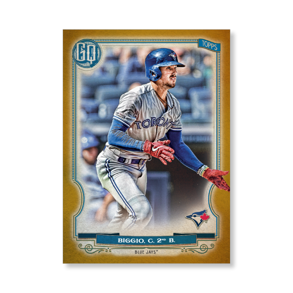 Cavan Biggio 2020 Gypsy Queen Base Card Poster Gold Ed. # to 1- artbble-pos-20gqbb-1391-gold-s