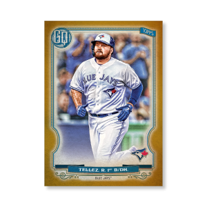 Rowdy Tellez 2020 Gypsy Queen Base Card Poster Gold Ed. # to 1- artbble-pos-20gqbb-1394-gold-s