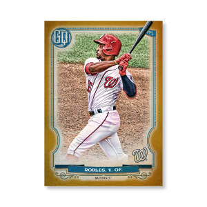 Victor Robles 2020 Gypsy Queen Base Card Poster Gold Ed. # to 1- artbble-pos-20gqbb-1397-gold-s