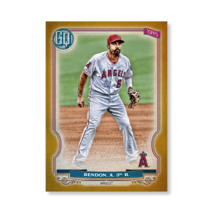 Anthony Rendon 2020 Gypsy Queen Base Card Poster Gold Ed. # to 1- artbble-pos-20gqbb-1398-gold-s