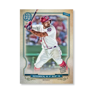 Howie Kendrick 2020 Gypsy Queen Base Card Poster # to 99- artbble-pos-20gqbb-1401-s