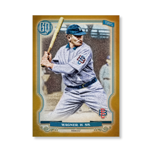 Honus Wagner 2020 Gypsy Queen Short Printed Base Card Poster Gold Ed. # to 1- artbble-pos-20gqbb-2007-gold-s