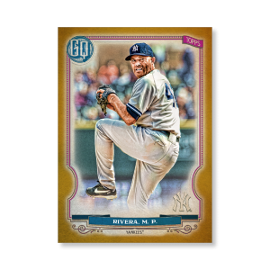Mariano Rivera 2020 Gypsy Queen Short Printed Base Card Poster Gold Ed. # to 1- artbble-pos-20gqbb-2008-gold-s
