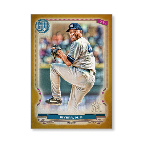 Mariano Rivera 2020 Gypsy Queen Short Printed Base Card Poster Gold Ed. # to 1- artbble-pos-20gqbb-2008-gold-s