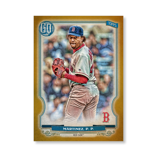 Pedro Martinez 2020 Gypsy Queen Short Printed Base Card Poster Gold Ed. # to 1- artbble-pos-20gqbb-2010-gold-s