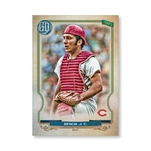Johnny Bench 2020 Gypsy Queen Short Printed Base Card Poster # to 99- artbble-pos-20gqbb-2018-s