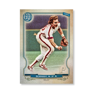 Mike Schmidt 2020 Gypsy Queen Short Printed Base Card Poster # to 99- artbble-pos-20gqbb-2019-s