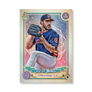 Justin Verlander 2020 Gypsy Queen Tarot of the Diamond Poster # to 99- artbble-pos-20gqbb-2306-s