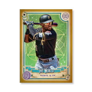 Starling Marte 2020 Gypsy Queen Tarot of the Diamond Poster Gold Ed. # to 1- artbble-pos-20gqbb-2311-gold-s