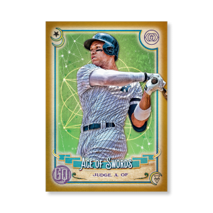 Aaron Judge 2020 Gypsy Queen Tarot of the Diamond Poster Gold Ed. # to 1- artbble-pos-20gqbb-2319-gold-s