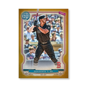 Xander Bogaerts 2020 Gypsy Queen Player Weekend Variation Poster Gold Ed. # to 1- artbble-pos-20gqbb-2605-gold-s