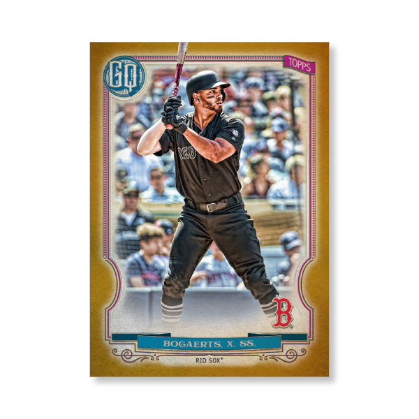 Xander Bogaerts 2020 Gypsy Queen Player Weekend Variation Poster Gold Ed. # to 1- artbble-pos-20gqbb-2605-gold-s