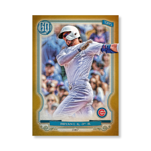 Kris Bryant 2020 Gypsy Queen Player Weekend Variation Poster Gold Ed. # to 1- artbble-pos-20gqbb-2607-gold-s