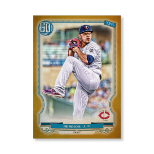 Jose Berrios 2020 Gypsy Queen Player Weekend Variation Poster Gold Ed. # to 1- artbble-pos-20gqbb-2617-gold-s