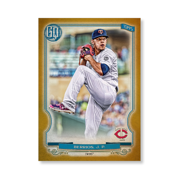 Jose Berrios 2020 Gypsy Queen Player Weekend Variation Poster Gold Ed. # to 1- artbble-pos-20gqbb-2617-gold-s