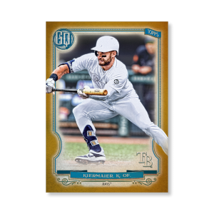 Kevin Kiermaier 2020 Gypsy Queen Player Weekend Variation Poster Gold Ed. # to 1- artbble-pos-20gqbb-2627-gold-s