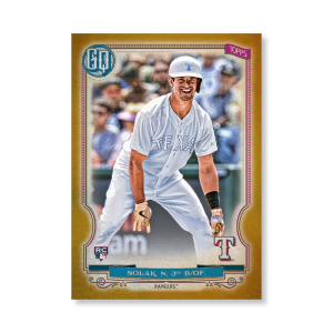 Nick Solak 2020 Gypsy Queen Player Weekend Variation Poster Gold Ed. # to 1- artbble-pos-20gqbb-2628-gold-s
