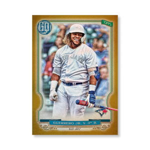 Vladimir Guerrero Jr. 2020 Gypsy Queen Player Weekend Variation Poster Gold Ed. # to 1- artbble-pos-20gqbb-2629-gold-s
