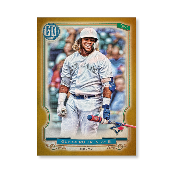 Vladimir Guerrero Jr. 2020 Gypsy Queen Player Weekend Variation Poster Gold Ed. # to 1- artbble-pos-20gqbb-2629-gold-s