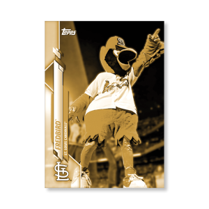 Fredbird™ 2020 Opening Day Baseball Mascots Poster Gold Ed. # to 1- artbble-pos-20odbb-2005-gold-s