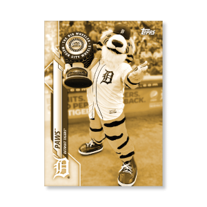 Paws™ 2020 Opening Day Baseball Mascots Poster Gold Ed. # to 1- artbble-pos-20odbb-2006-gold-s
