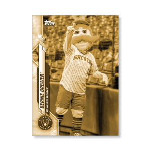 Bernie Brewer™ 2020 Opening Day Baseball Mascots Poster Gold Ed. # to 1- artbble-pos-20odbb-2008-gold-s