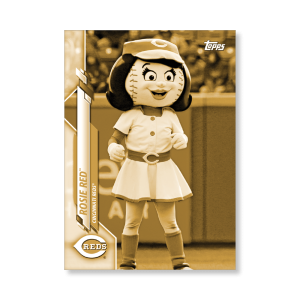 Rosie Red™ 2020 Opening Day Baseball Mascots Poster Gold Ed. # to 1- artbble-pos-20odbb-2010-gold-s