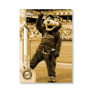 TC Bear™ 2020 Opening Day Baseball Mascots Poster Gold Ed. # to 1- artbble-pos-20odbb-2017-gold-s