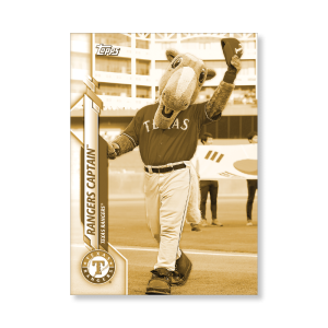 Rangers Captain™ 2020 Opening Day Baseball Mascots Poster Gold Ed. # to 1- artbble-pos-20odbb-2019-gold-s