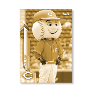 Mr. Red™ 2020 Opening Day Baseball Mascots Poster Gold Ed. # to 1- artbble-pos-20odbb-2020-gold-s