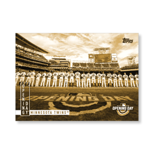 Minnesota Twins® 2020 Opening Day Baseball Opening Day Poster Gold Ed. # to 1- artbble-pos-20odbb-2035-gold-s