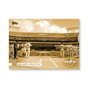 Oakland Athletics 2020 Opening Day Baseball Opening Day Poster Gold Ed. # to 1- artbble-pos-20odbb-2037-gold-s