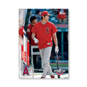 Shohei Ohtani 2020 Opening Day Baseball Base Card Image Variations Poster # to 99- artbble-pos-20odbb-2050-s