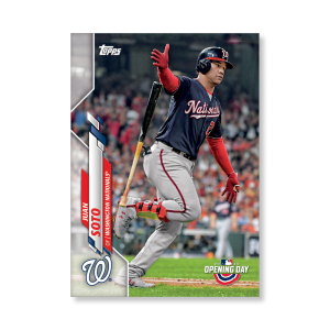 Juan Soto 2020 Opening Day Baseball Base Card Image Variations Poster # to 99- artbble-pos-20odbb-2054-s