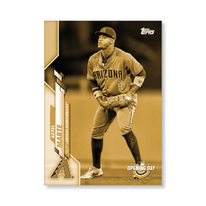 Ketel Marte 2020 Opening Day Baseball Base Card Image Variations Poster Gold Ed. # to 1- artbble-pos-20odbb-2060-gold-s