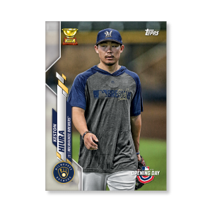 Keston Hiura 2020 Opening Day Baseball Base Card Image Variations Poster # to 99- artbble-pos-20odbb-2061-s