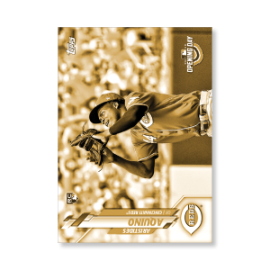 Aristides Aquino 2020 Opening Day Baseball Base Card Image Variations Poster Gold Ed. # to 1- artbble-pos-20odbb-2062-gold-s
