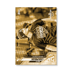 Matt Chapman 2020 Opening Day Baseball Base Card Image Variations Poster Gold Ed. # to 1- artbble-pos-20odbb-2063-gold-s