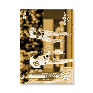 Gleyber Torres 2020 Opening Day Baseball Base Card Image Variations Poster Gold Ed. # to 1- artbble-pos-20odbb-2065-gold-s