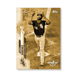 Eloy Jimenez 2020 Opening Day Baseball Base Card Image Variations Poster Gold Ed. # to 1- artbble-pos-20odbb-2072-gold-s