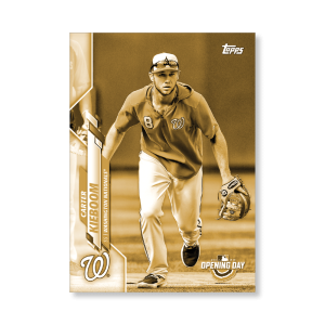Carter Kieboom 2020 Opening Day Baseball Base Card Image Variations Poster Gold Ed. # to 1- artbble-pos-20odbb-2073-gold-s