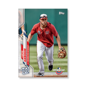 Carter Kieboom 2020 Opening Day Baseball Base Card Image Variations Poster # to 99- artbble-pos-20odbb-2073-s