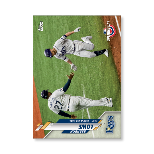 Brandon Lowe 2020 Opening Day Baseball Base Card Image Variations Poster # to 99- artbble-pos-20odbb-2075-s