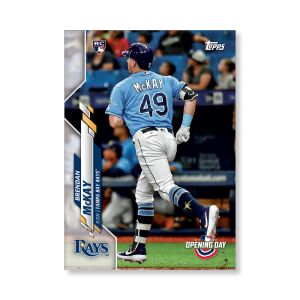 Brendan McKay 2020 Opening Day Baseball Base Card Image Variations Poster # to 99- artbble-pos-20odbb-2078-s