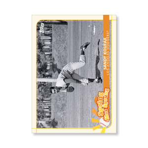 Sandy Koufax 2020 Opening Day Baseball Spring Has Sprung Poster # to 99- artbble-pos-20odbb-2103-s