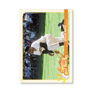 Willie Mays 2020 Opening Day Baseball Spring Has Sprung Poster # to 99- artbble-pos-20odbb-2104-s
