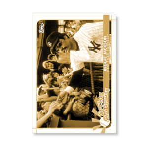 Reggie Jackson 2020 Opening Day Baseball Spring Has Sprung Poster Gold Ed. # to 1- artbble-pos-20odbb-2106-gold-s